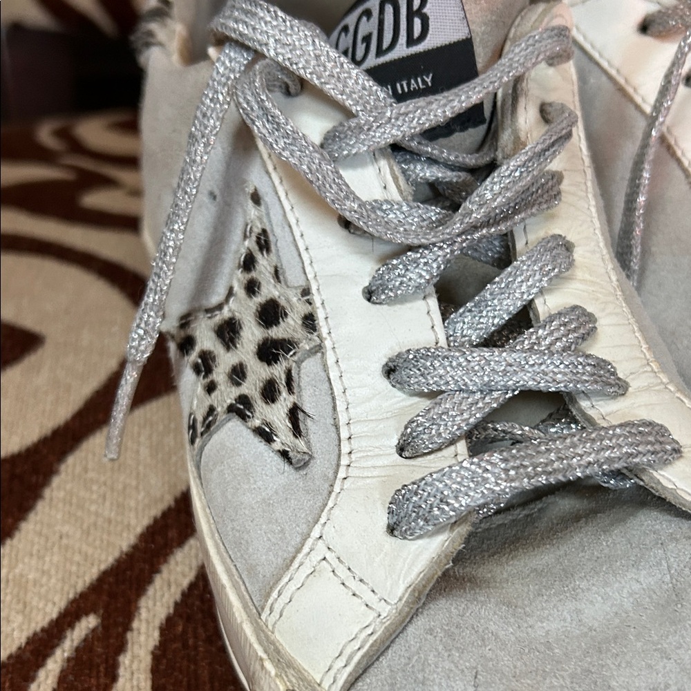Golden Goose Gray and White Sneakers - Picture 8 of 10